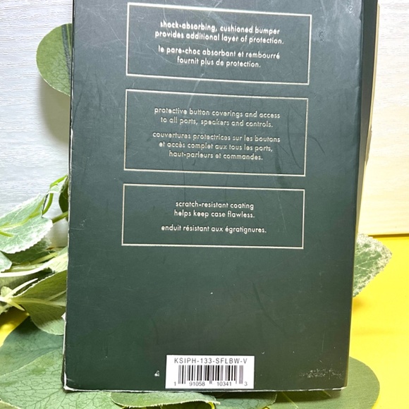 iPhone 11 Pro case ~ KATE SPADE Black and White Floral Phone Case - Picture 5 of 5